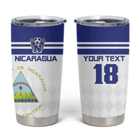 Custom Nicaragua Football Tumbler Cup La Azul y Blanco - Wonder Print Shop