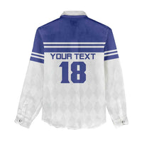 Custom Nicaragua Football Women Casual Shirt La Azul y Blanco - Wonder Print Shop