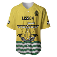 Personalized Lisbon Portugal Baseball Jersey Flag Style - Wonder Print Shop