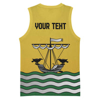 Personalized Lisbon Portugal Basketball Jersey Flag Style - Wonder Print Shop