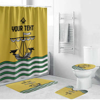 Personalized Lisbon Portugal Bathroom Set Flag Style - Wonder Print Shop