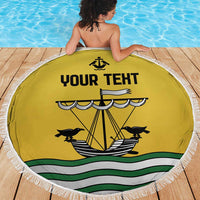 Personalized Lisbon Portugal Beach Blanket Flag Style - Wonder Print Shop