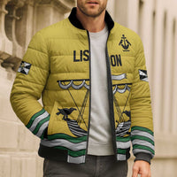 Personalized Lisbon Portugal Bomber Puffer Jacket Flag Style - Wonder Print Shop