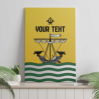 Personalized Lisbon Portugal Canvas Wall Art Flag Style - Wonder Print Shop