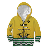 Personalized Lisbon Portugal Kid Hoodie Flag Style - Wonder Print Shop