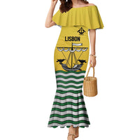 Personalized Lisbon Portugal Mermaid Dress Flag Style - Wonder Print Shop