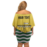 Personalized Lisbon Portugal Off Shoulder Short Dress Flag Style - Wonder Print Shop