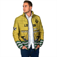 Personalized Lisbon Portugal Padded Jacket Flag Style - Wonder Print Shop