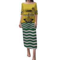 Personalized Lisbon Portugal Puletasi Flag Style - Wonder Print Shop