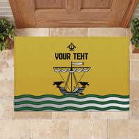 Personalized Lisbon Portugal Rubber Doormat Flag Style - Wonder Print Shop
