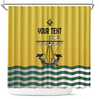 Personalized Lisbon Portugal Shower Curtain Flag Style - Wonder Print Shop