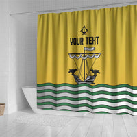 Personalized Lisbon Portugal Shower Curtain Flag Style - Wonder Print Shop