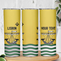 Personalized Lisbon Portugal Skinny Tumbler Flag Style - Wonder Print Shop