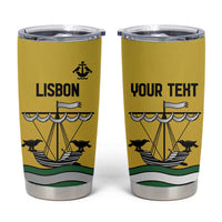 Personalized Lisbon Portugal Tumbler Cup Flag Style - Wonder Print Shop