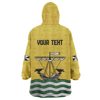 Personalized Lisbon Portugal Wearable Blanket Hoodie Flag Style - Wonder Print Shop