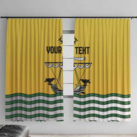 Personalized Lisbon Portugal Window Curtain Flag Style - Wonder Print Shop