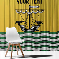 Personalized Lisbon Portugal Window Curtain Flag Style - Wonder Print Shop