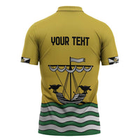 Personalized Lisbon Portugal Zipper Polo Shirt Flag Style - Wonder Print Shop