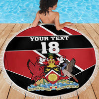 Custom Trinidad and Tobago Beach Blanket Together We Aspire Together We Achieve - Wonder Print Shop
