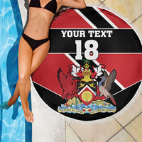 Custom Trinidad and Tobago Beach Blanket Together We Aspire Together We Achieve - Wonder Print Shop