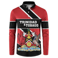 Custom Trinidad and Tobago Button Sweatshirt Together We Aspire Together We Achieve - Wonder Print Shop