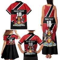 Custom Trinidad and Tobago Family Matching Tank Maxi Dress and Hawaiian Shirt Together We Aspire Together We Achieve - Wonder Print Shop