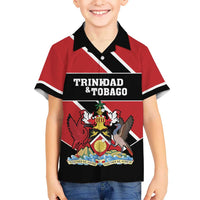 Custom Trinidad and Tobago Kid Hawaiian Shirt Together We Aspire Together We Achieve - Wonder Print Shop