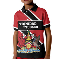 Custom Trinidad and Tobago Kid Polo Shirt Together We Aspire Together We Achieve - Wonder Print Shop
