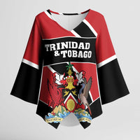 Custom Trinidad and Tobago Kimono Sleeve Blouse Together We Aspire Together We Achieve - Wonder Print Shop
