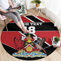 Custom Trinidad and Tobago Round Carpet Together We Aspire Together We Achieve - Wonder Print Shop