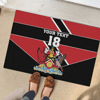 Custom Trinidad and Tobago Rubber Doormat Together We Aspire Together We Achieve - Wonder Print Shop
