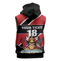Custom Trinidad and Tobago Sleeveless Zip Hoodie Together We Aspire Together We Achieve - Wonder Print Shop