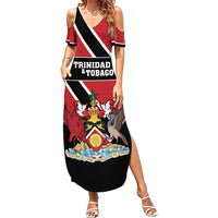 Custom Trinidad and Tobago Summer Maxi Dress Together We Aspire Together We Achieve - Wonder Print Shop