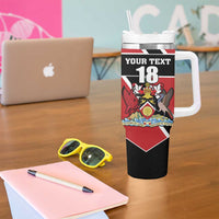 Custom Trinidad and Tobago Tumbler With Handle Together We Aspire Together We Achieve - Wonder Print Shop