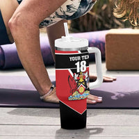 Custom Trinidad and Tobago Tumbler With Handle Together We Aspire Together We Achieve - Wonder Print Shop