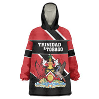 Custom Trinidad and Tobago Wearable Blanket Hoodie Together We Aspire Together We Achieve - Wonder Print Shop