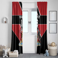 Custom Trinidad and Tobago Window Curtain Together We Aspire Together We Achieve - Wonder Print Shop