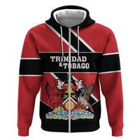 Custom Trinidad and Tobago Zip Hoodie Together We Aspire Together We Achieve - Wonder Print Shop