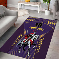 Custom Trinidad and Tobago Cricket Area Rug Go Champion Knight Riders - Wonder Print Shop