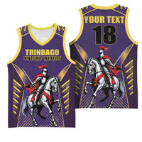 Custom Trinidad and Tobago Cricket Basketball Jersey Go Champion Knight Riders - Wonder Print Shop