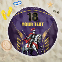 Custom Trinidad and Tobago Cricket Beach Blanket Go Champion Knight Riders - Wonder Print Shop