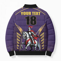 Custom Trinidad and Tobago Cricket Bomber Puffer Jacket Go Champion Knight Riders - Wonder Print Shop