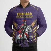 Custom Trinidad and Tobago Cricket Bomber Puffer Jacket Go Champion Knight Riders - Wonder Print Shop