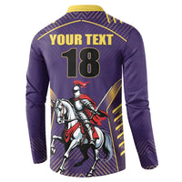Custom Trinidad and Tobago Cricket Button Sweatshirt Go Champion Knight Riders - Wonder Print Shop