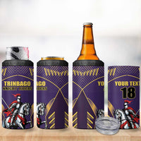 Custom Trinidad and Tobago Cricket 4 in 1 Can Cooler Tumbler Go Champion Knight Riders - Wonder Print Shop