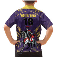 Custom Trinidad and Tobago Cricket Family Matching Mermaid Dress and Hawaiian Shirt Go Champion Knight Riders - Wonder Print Shop