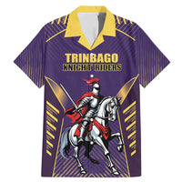 Custom Trinidad and Tobago Cricket Family Matching Mermaid Dress and Hawaiian Shirt Go Champion Knight Riders - Wonder Print Shop