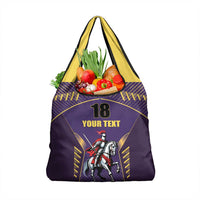 Custom Trinidad and Tobago Cricket Grocery Bag Go Champion Knight Riders - Wonder Print Shop