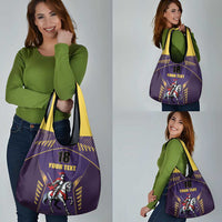 Custom Trinidad and Tobago Cricket Grocery Bag Go Champion Knight Riders - Wonder Print Shop