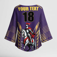 Custom Trinidad and Tobago Cricket Kimono Sleeve Blouse Go Champion Knight Riders - Wonder Print Shop